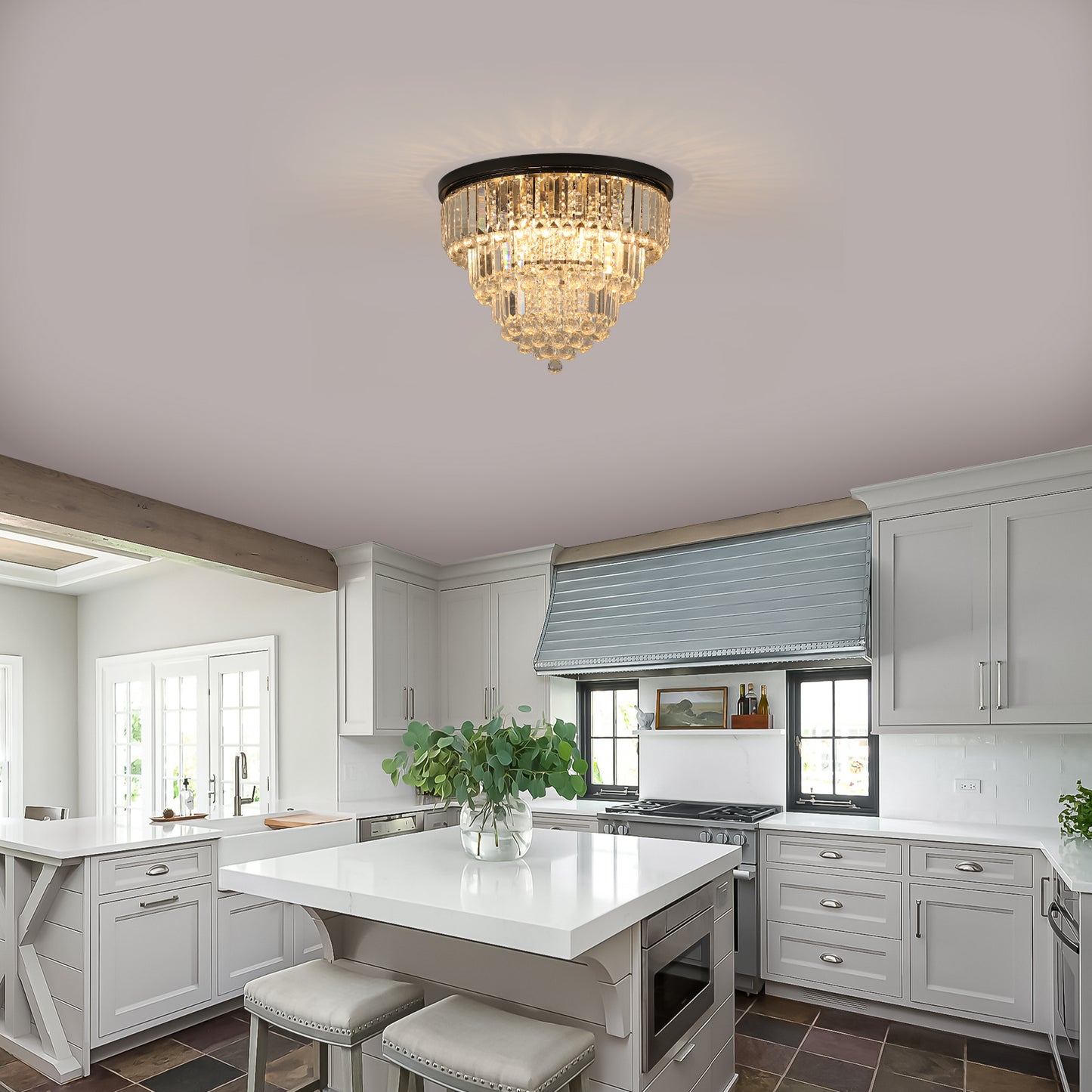 Black luxury modern style crystal lights-DG2013