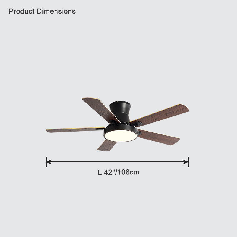 Diff 42"/52" Low Profile Ceiling Fan with Dimmable Light-DF5014
