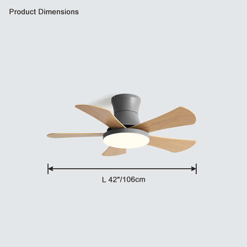 Diff 42"/52" Low Profile Ceiling Fan with Dimmable Light-DF5014