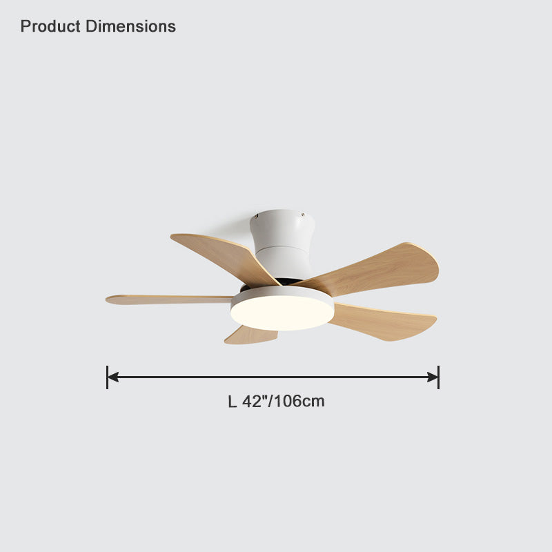 Diff 42"/52" Low Profile Ceiling Fan with Dimmable Light-DF5014