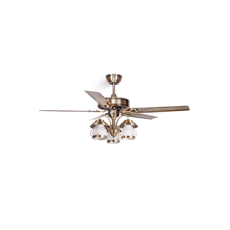 Diff 52" Vintage Reversible Slimline Ceiling Fan Chandelier-DF5031