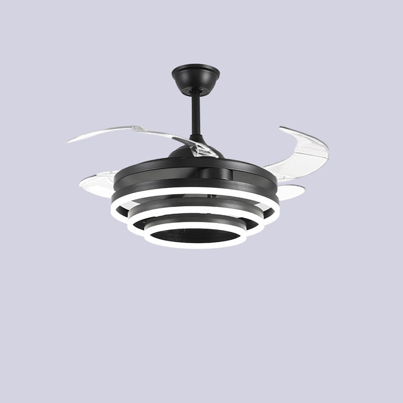 Diff 42" Hugger Ceiling Fan Chandelier with Remote-DF5028