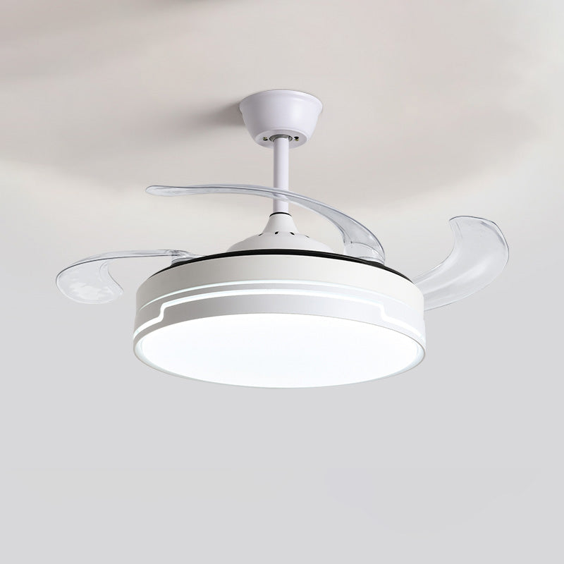 Diff 42" Remote minimalist Hugger Ceiling Fan with Dimmable Light-DF5029
