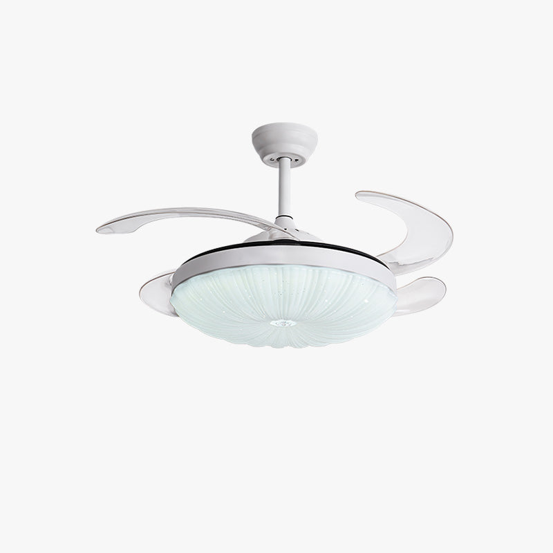 Diff Remote Hugger Ceiling Fan with Dimmable Light-DF5037