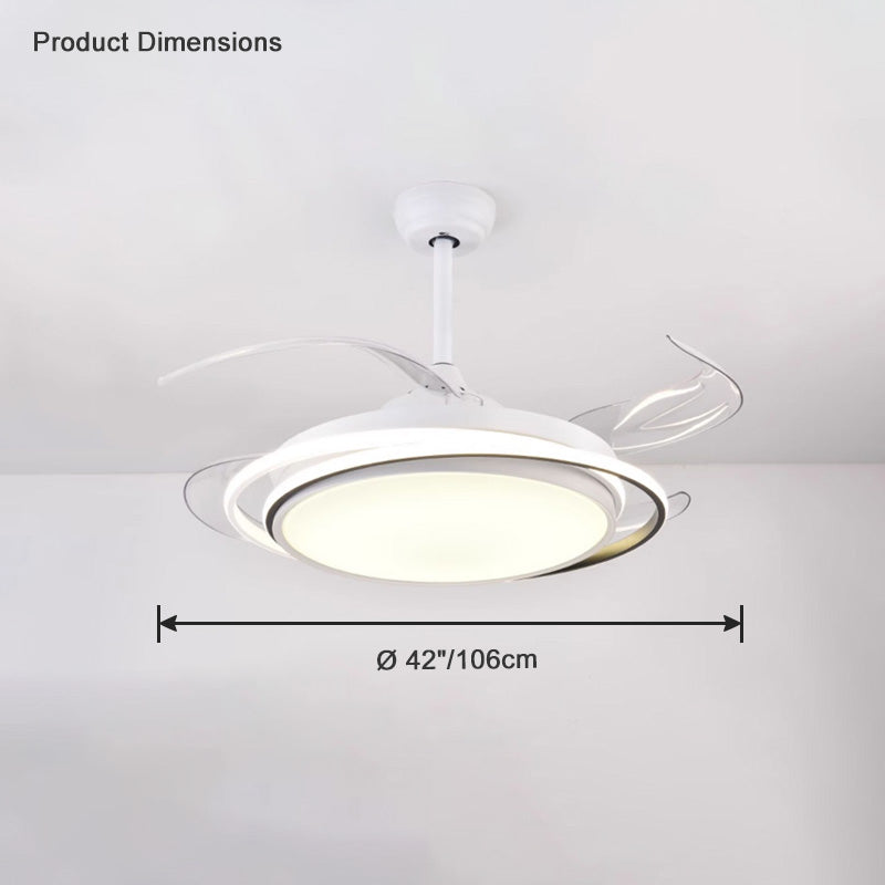 Diff 42" Hugger Ceiling Fan with Dimmable Light-DF5027
