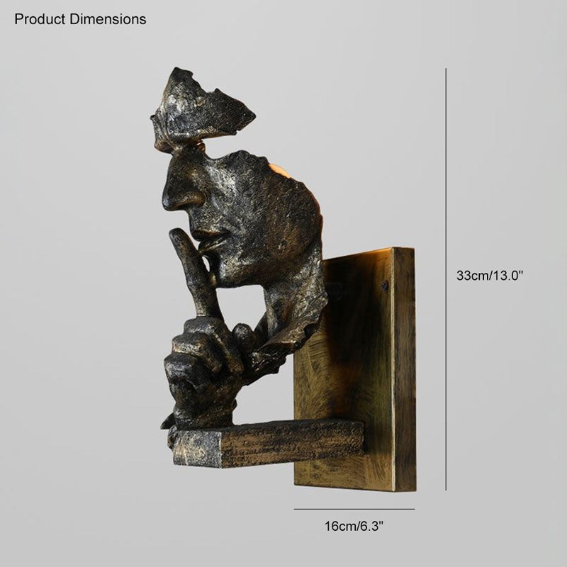 Diff Silence Gesture Sculptural Wall Sconce-DF6023