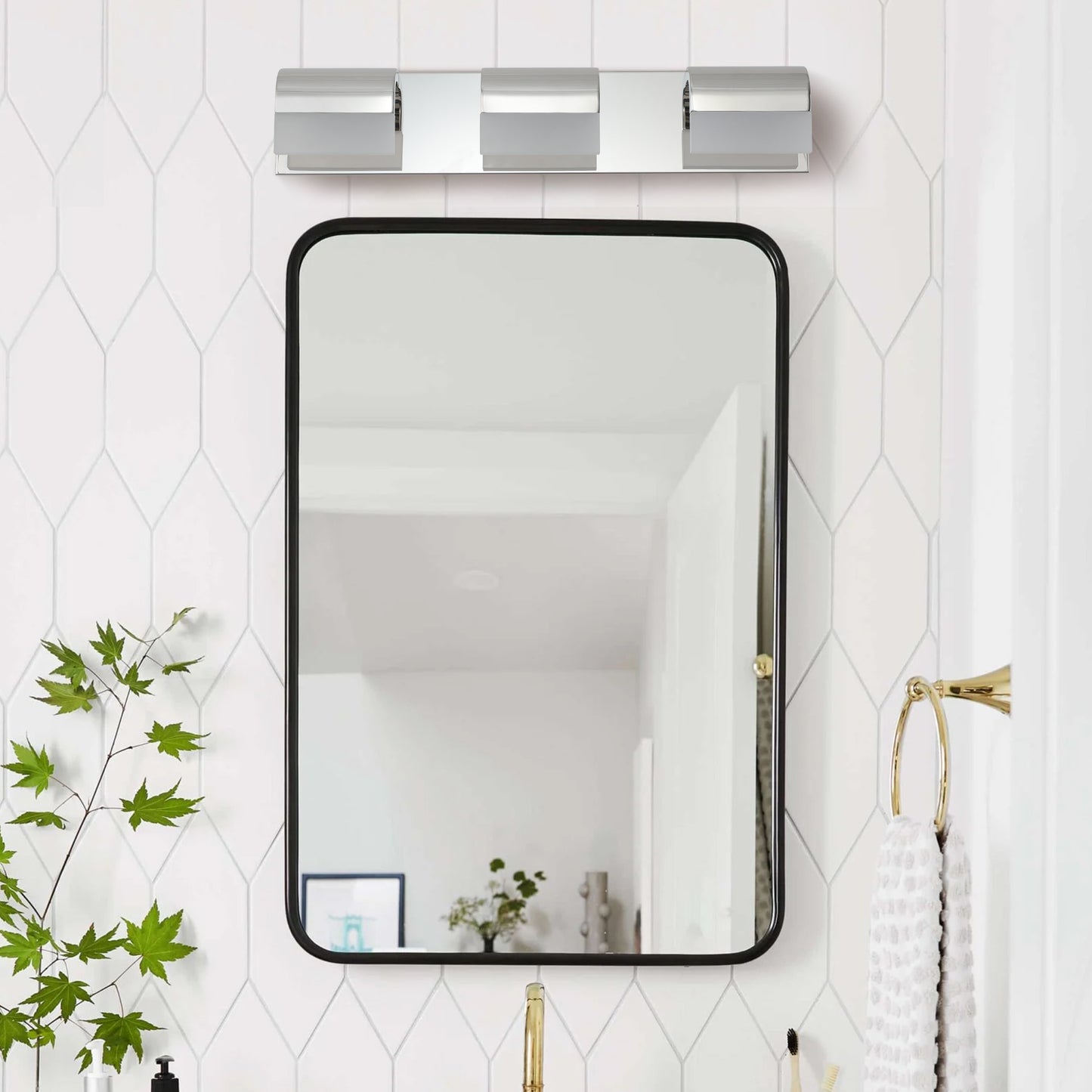 3-Light LED Vanity Lights Over Mirror Bath Wall Lighting-DG2010