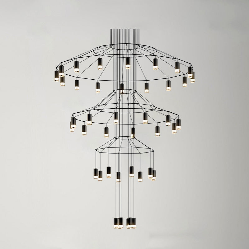 Diff Wire Tiered Sculptural Chandelier-DF2066