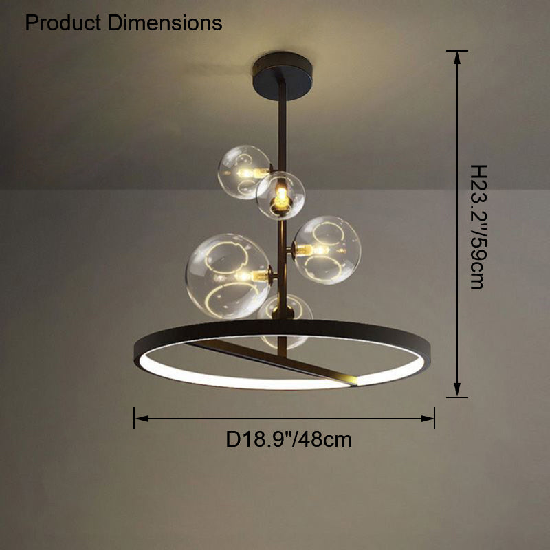 Diff Vertical Glass Bubble Chandelier-DF2293