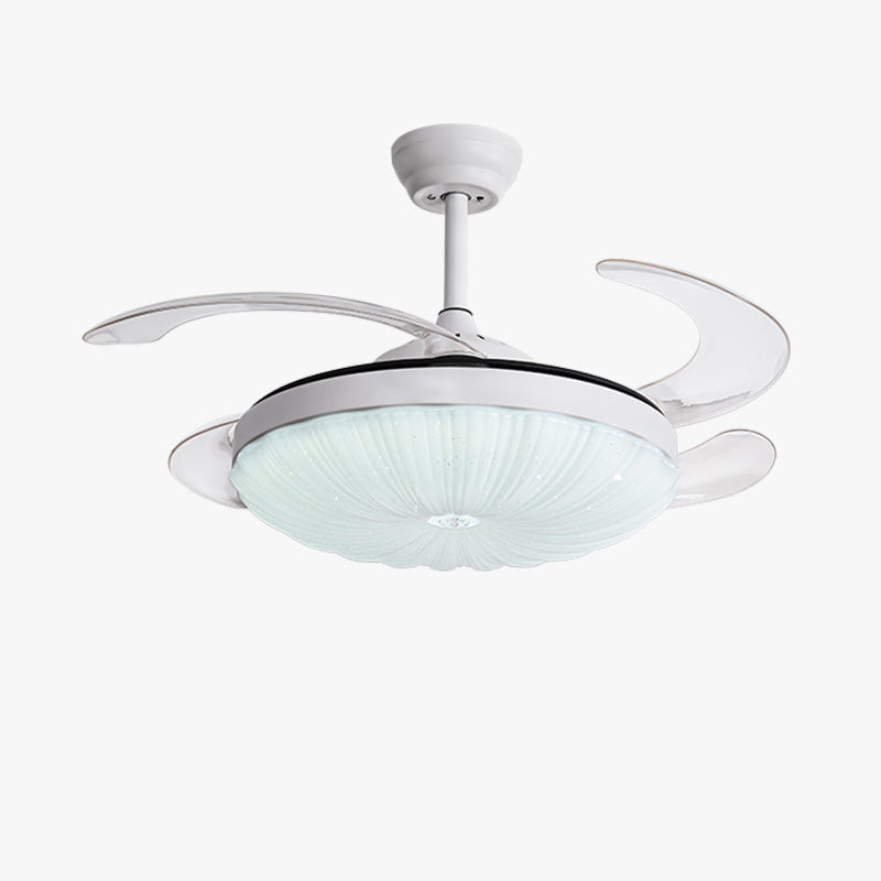 Diff Remote Hugger Ceiling Fan with Dimmable Light-DF5037