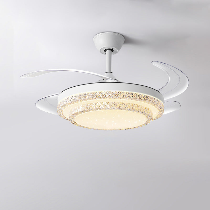 Diff Remote Hugger Ceiling Fan with Dimmable Light-DF5038