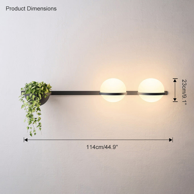 Diff Globe Plant Wall Sconce-DF6035
