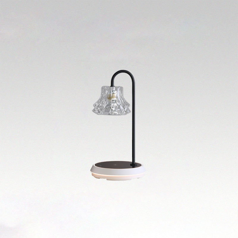 Diff Dimmable Touch Small Glass Table Lamp with Wireless Charger-DF8046