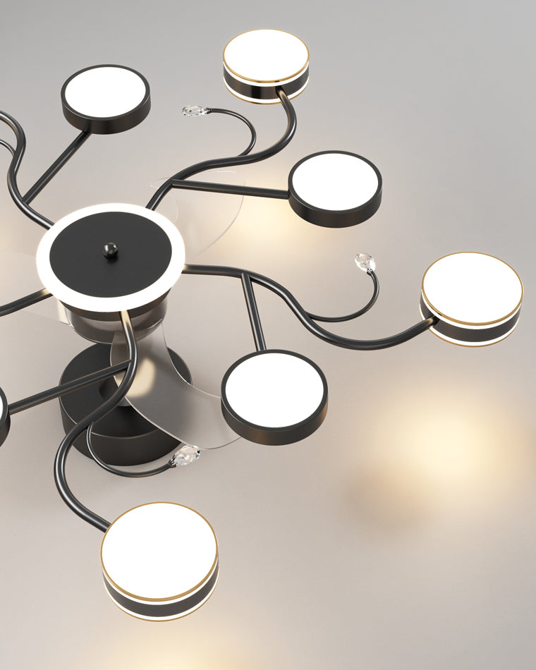 Diff Remote Ceiling Fan Chandelier-DF5045