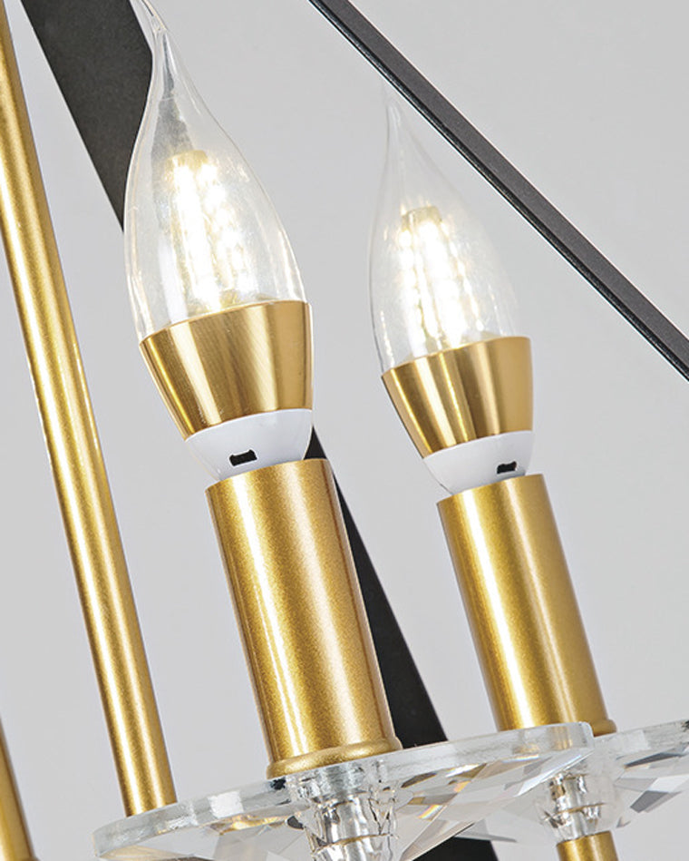 Diff Prism Gold Candle Chandelier-DF2263