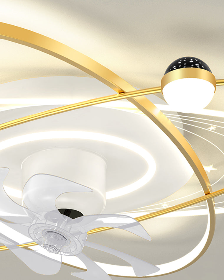 Diff Oscillating Remote Ceiling Fan with Dimmable Light-DF5044