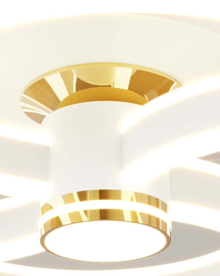 Diff 24" Remote Ceiling Fan Chandelier with Dimmable Bright Light-DF5043