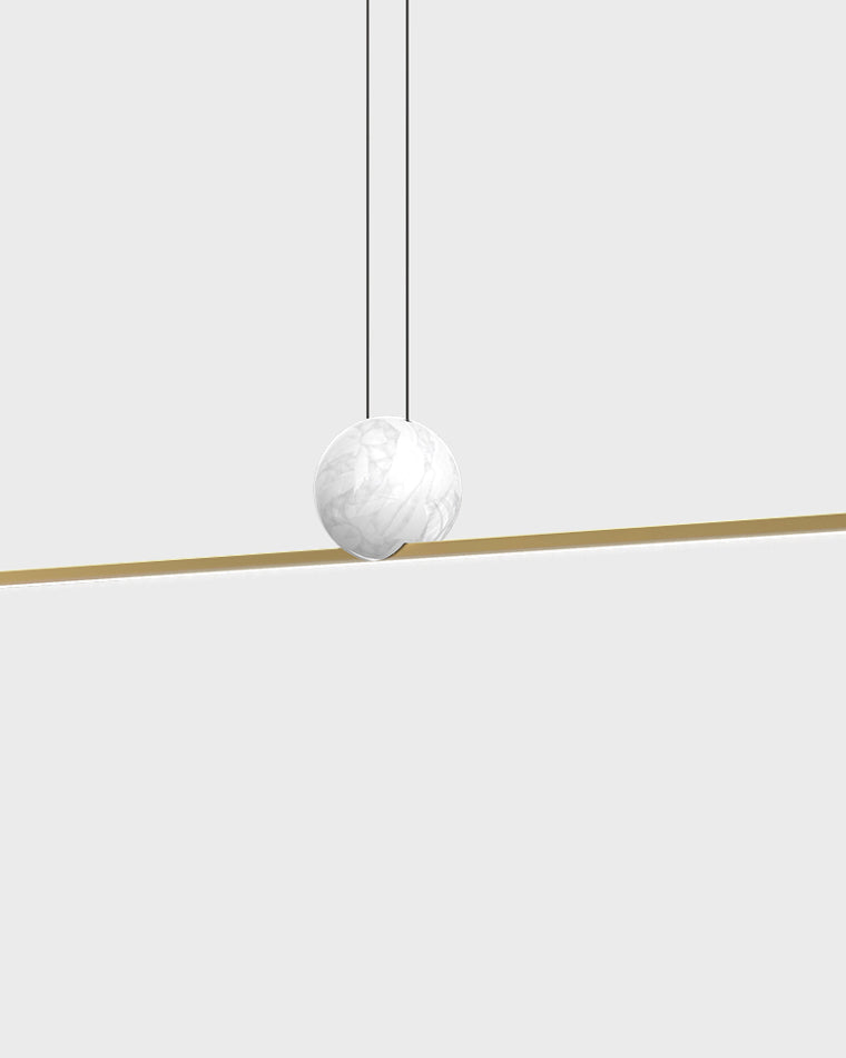 Diff Marble Linear Pendant Light-DF2329