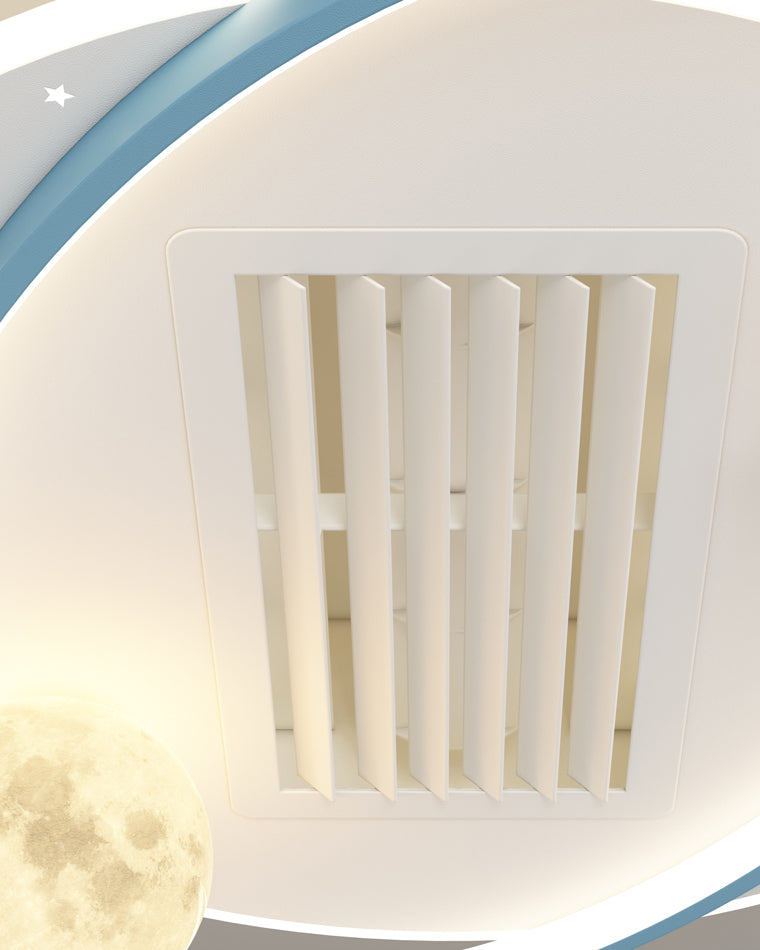 Diff Childish Low Profile Ceiling Fan with Dimmable Light-DF5056
