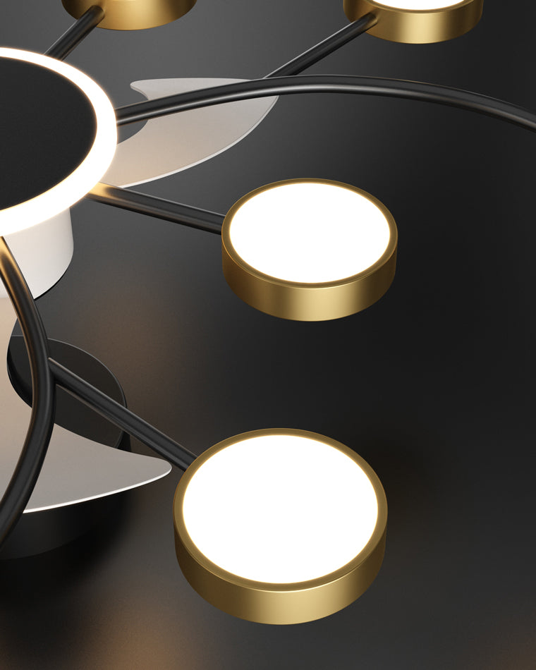 Diff Invisible Ceiling Fan Chandelier with Remote-DF5046
