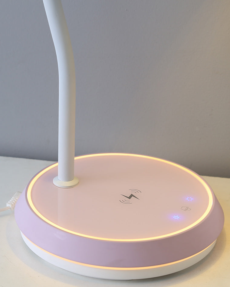 Diff Dimmable Touch Flexible Gooseneck Desk Lamp with Wireless Charger-DF8044