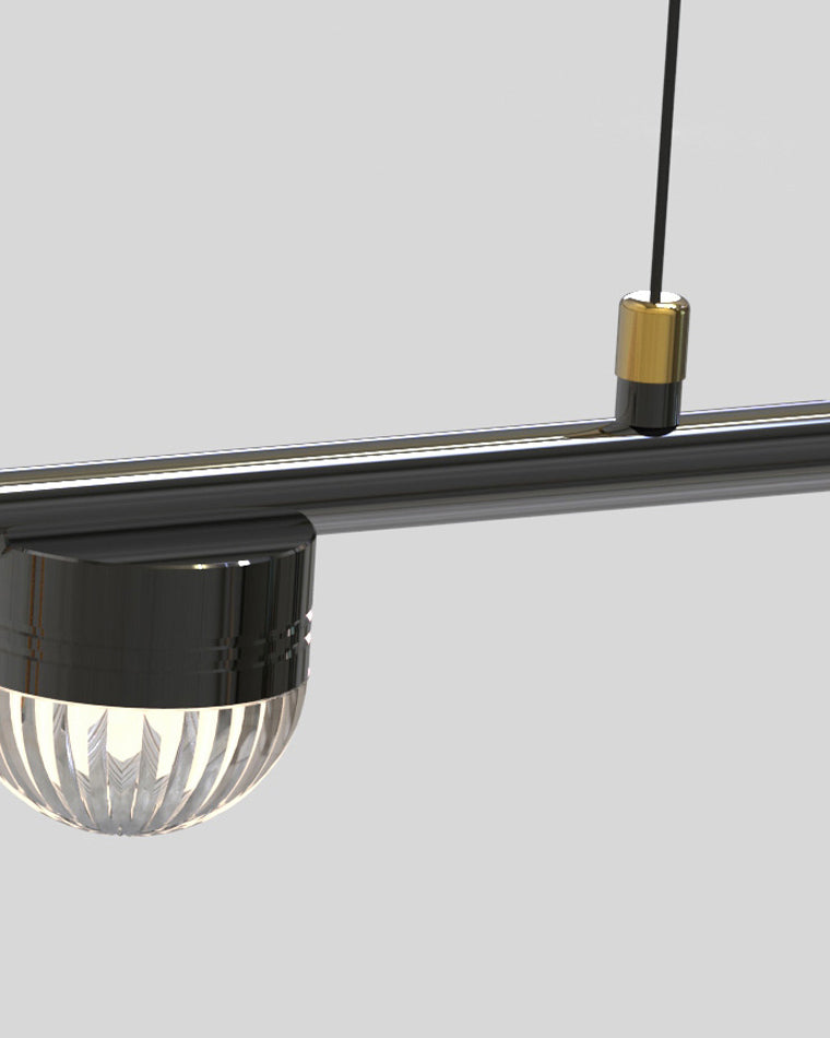 Diff Leather Linear Led Pendant Light-DF2286