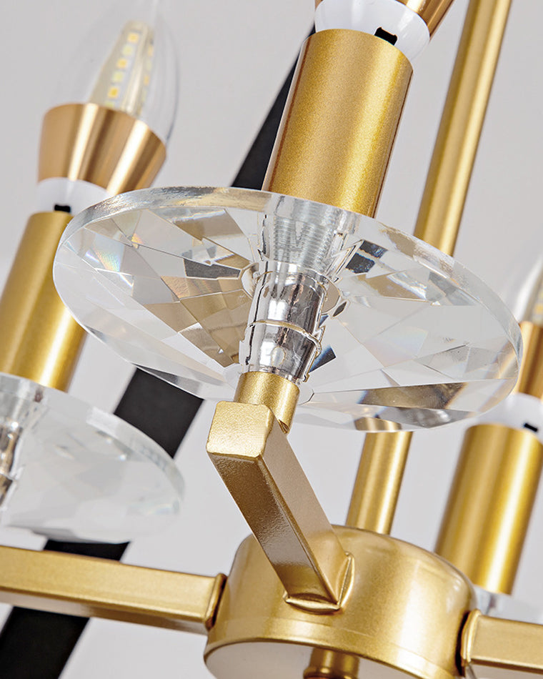 Diff Prism Gold Candle Chandelier-DF2263
