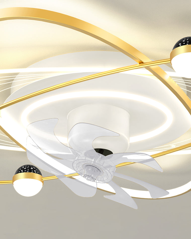 Diff Oscillating Remote Ceiling Fan with Dimmable Light-DF5044
