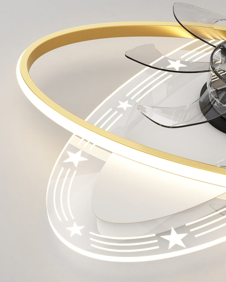 Diff Small Low Profile Ceiling Fan with Remote-DF5059