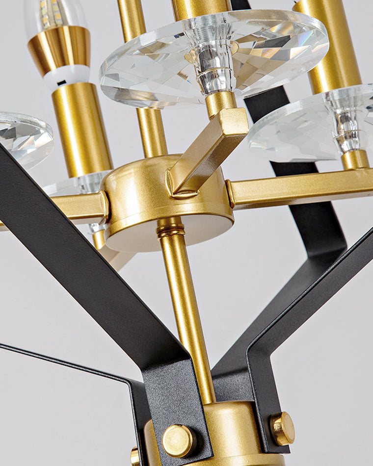 Diff Prism Gold Candle Chandelier-DF2263