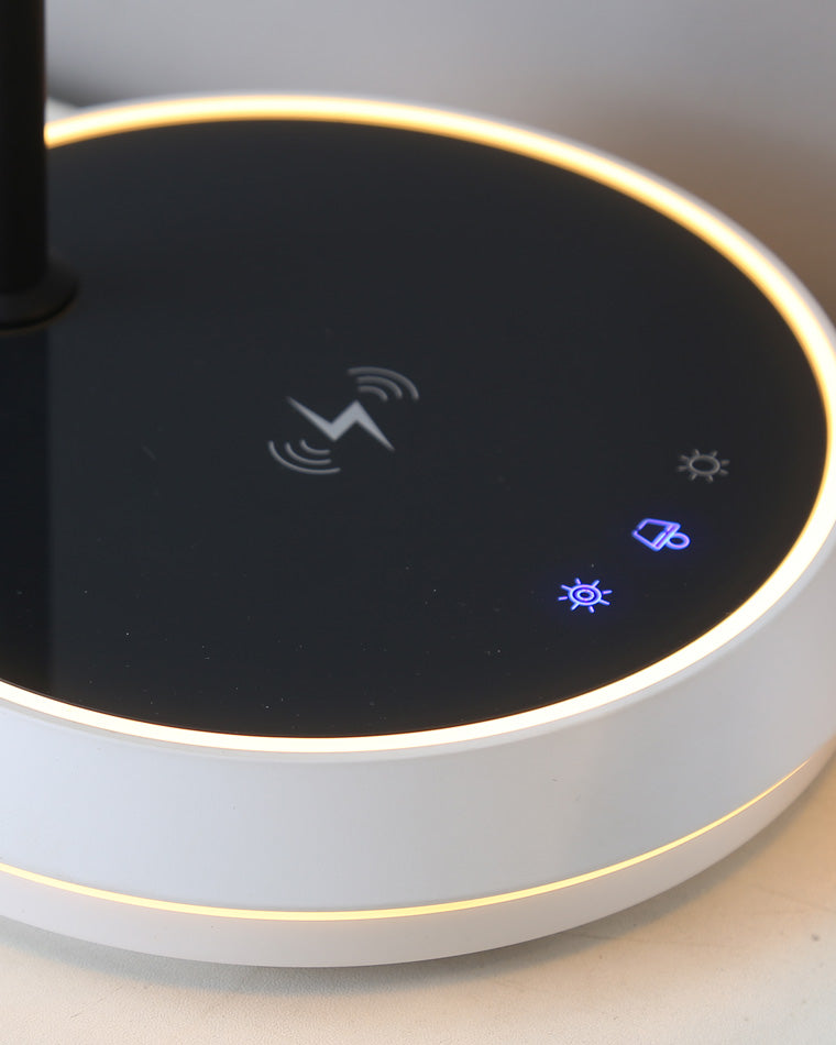 Diff Dimmable Touch Round Desk Lamp with Wireless Charger-DF8042