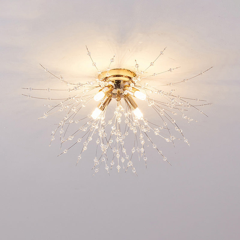 Diff Dandelion Crystal Flower Ceiling Light-DF1014