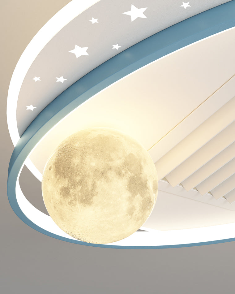 Diff Childish Low Profile Ceiling Fan with Dimmable Light-DF5056