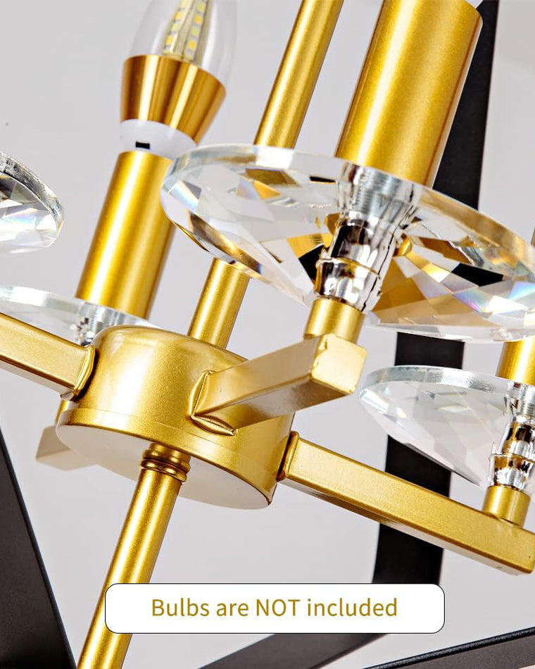 Diff Prism Gold Candle Chandelier-DF2263