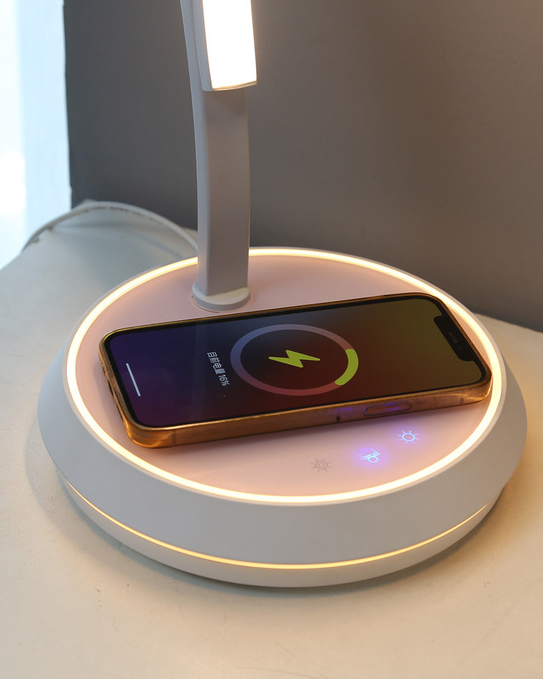 Diff Dimmable Touch Arc Desk Lamp with Wireless Charger-DF8041