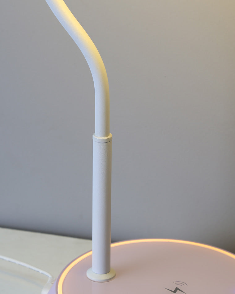 Diff Dimmable Touch Round Desk Lamp with Wireless Charger-DF8042
