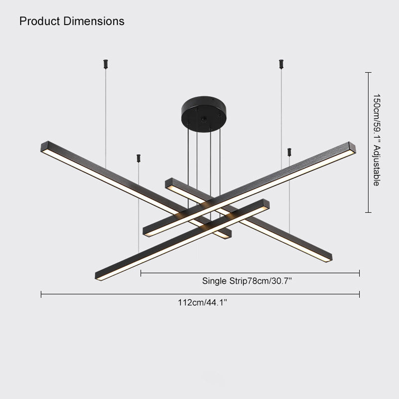 Diff Multi Light Sticks LED Chandelier-DF2018