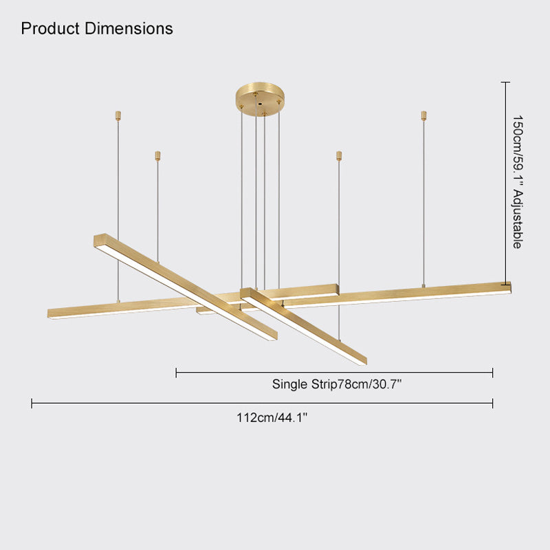 Diff Multi Light Sticks LED Chandelier-DF2018