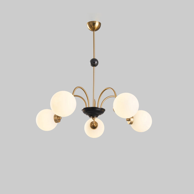 Diff Art Deco Frosted Glass Globe Chandelier-DF2304