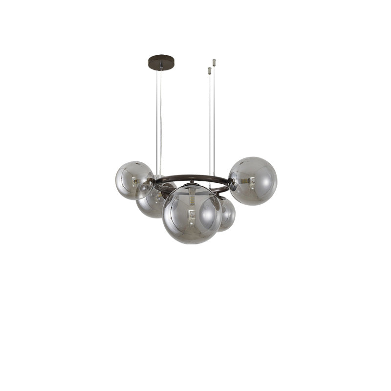 Diff Colored Glass Ball Chandelier-DF2253