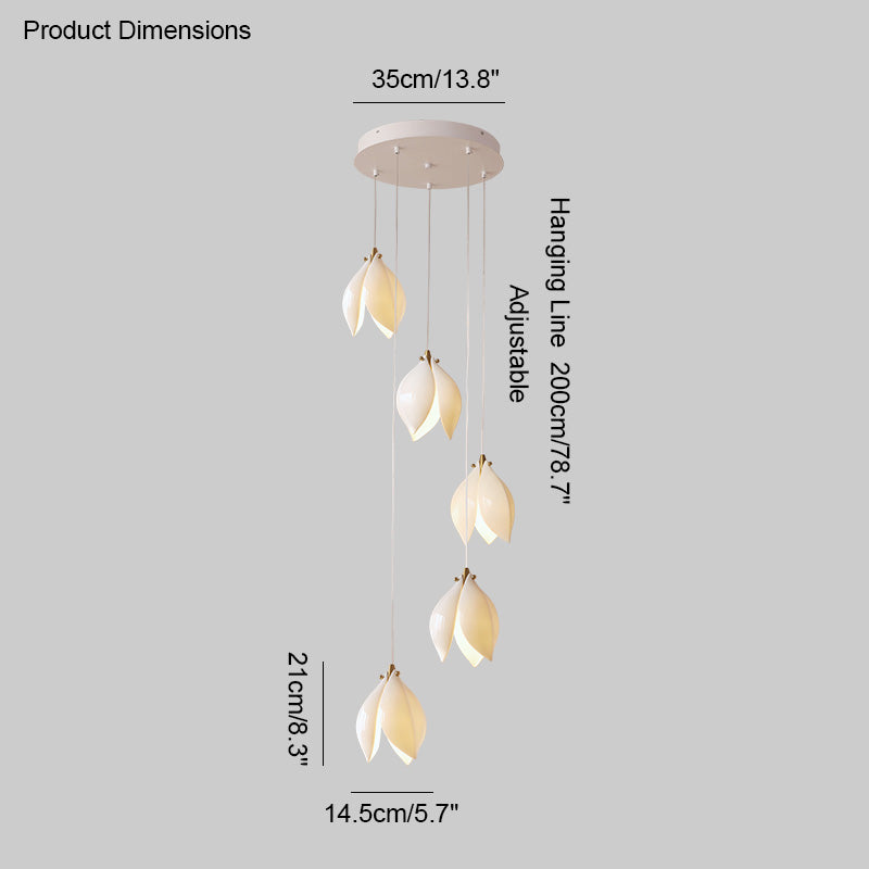 Diff Magnolia Petal Pendant Chandelier-DF2106