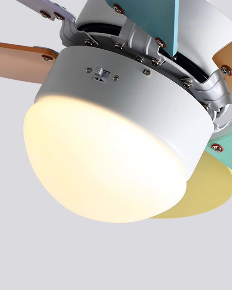 Diff 36" Macaron Children Wood Ceiling Fan with Light-DF5010