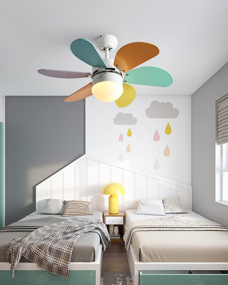 Diff 36" Macaron Children Wood Ceiling Fan with Light-DF5010