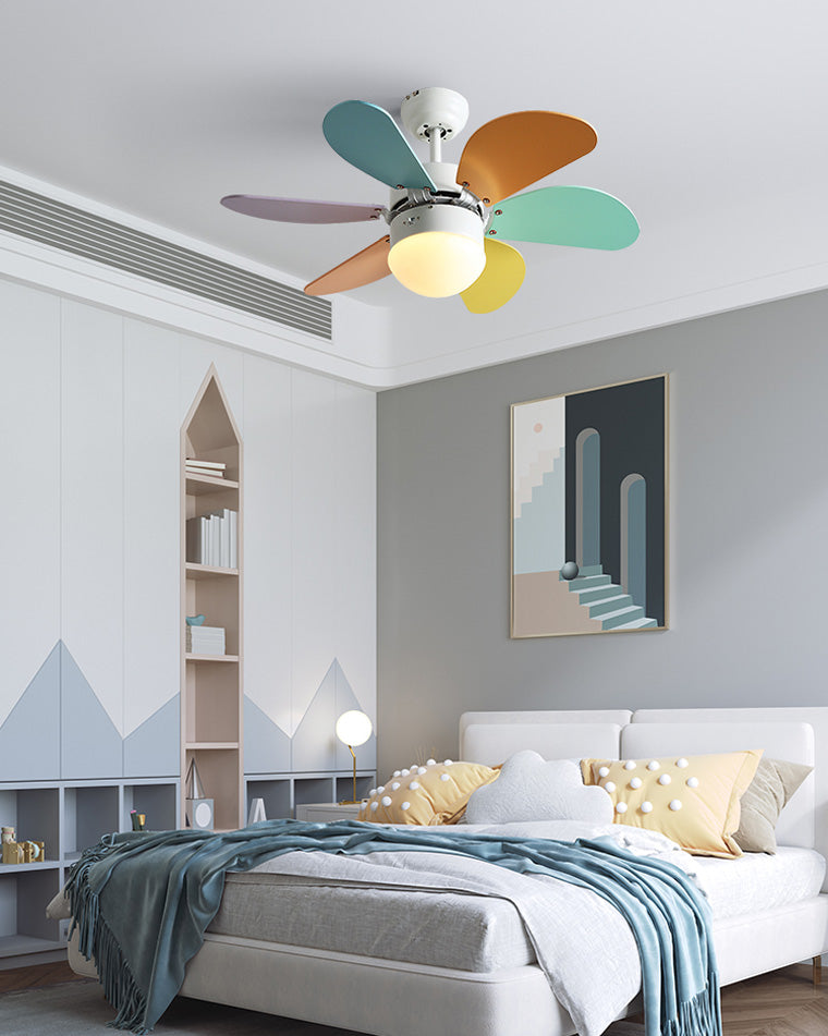 Diff 36" Macaron Children Wood Ceiling Fan with Light-DF5010