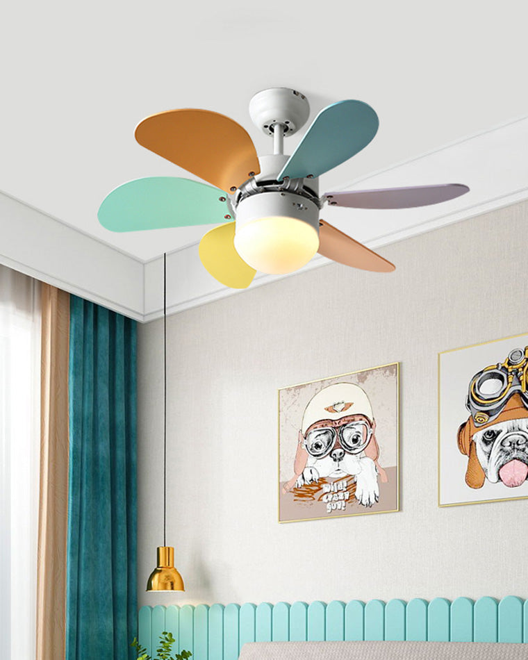 Diff 36" Macaron Children Wood Ceiling Fan with Light-DF5010