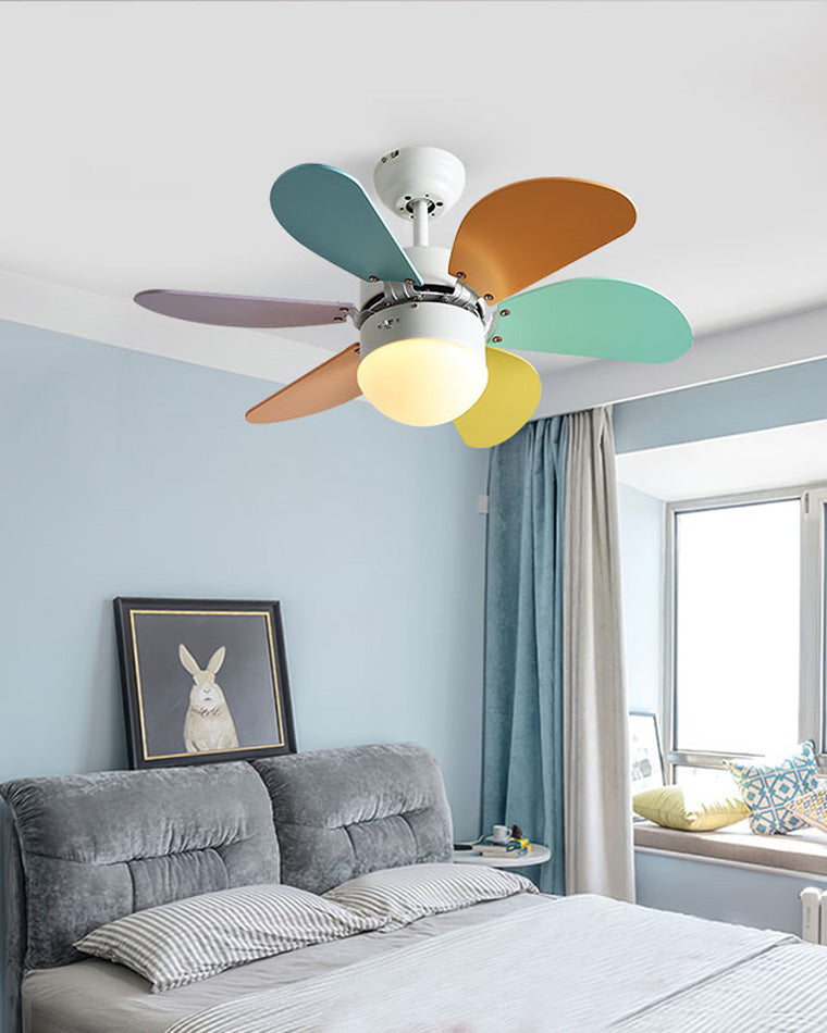 Diff 36" Macaron Children Wood Ceiling Fan with Light-DF5010