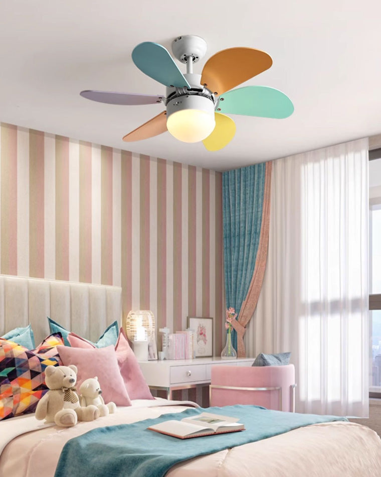 Diff 36" Macaron Children Wood Ceiling Fan with Light-DF5010