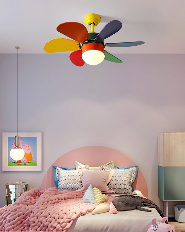 Diff 36" Macaron Children Wood Ceiling Fan with Light-DF5010