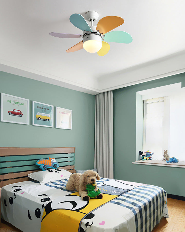 Diff 36" Macaron Children Wood Ceiling Fan with Light-DF5010