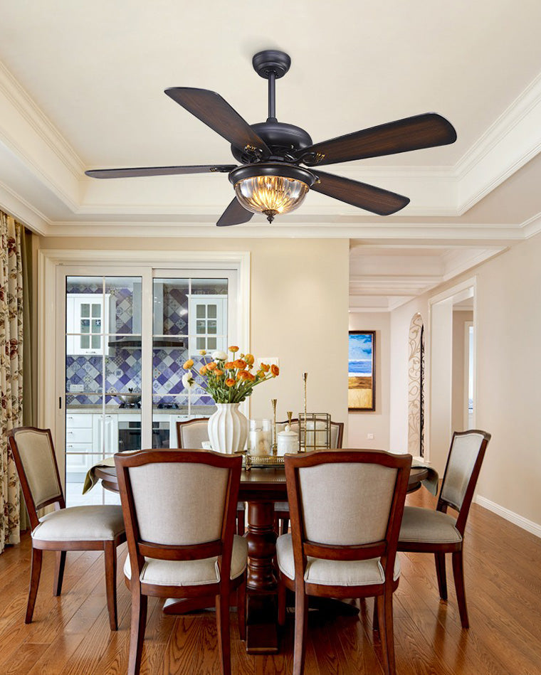 Diff 42"&52" Modern Farmhouse Wood Ceiling Fan with Light-DF5011